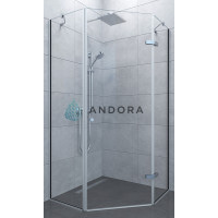 Пятиконечная душевая кабина Andora Palace 100x100x200 стекло clear L / R 