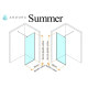 Душевая кабина Andora Summer Walk-in 80x200 стекло sateen 