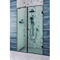 Душевые двери Andora Elbrus Black 120x200 стекло прозрачное