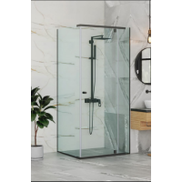 Душова кабіна ANDORA Modena Black скло прозоре 100x110 