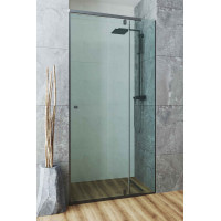 Душові двері Andora Tenerif Black прозоре скло 140x200 