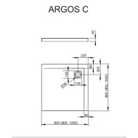 душовий піддон Radaway Argos C 100x100 (4AC1010-01)