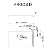 душовий піддон Radaway Argos D 120x90 (4AD912-01)