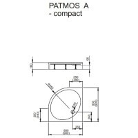 душевой поддон Radaway Patmos A Compact 80x80 (4S88155-05)