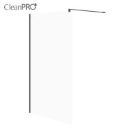 Душова кабіна Cersanit Mille з вільним входом типу walk-in 120x200 чорний профіль (S161-004) 