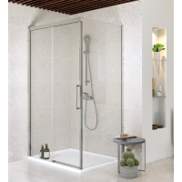 Душова кабіна з розсувними дверима Cersanit Сrea 140x90x200 прозоре скло 
