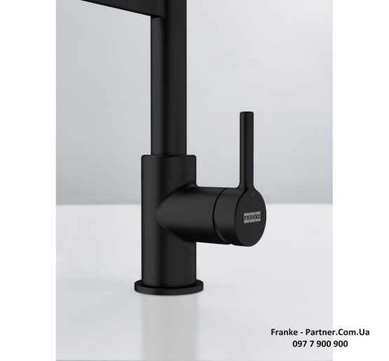 Смеситель кухонный Franke Lina | гибкий излив | функция душа черный матовый | 115.0725.838