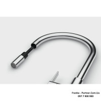 Кухонний змішувач Franke Maris Slim J | витяжний вилив | ламінарний потік води | хром | 115.0728.388