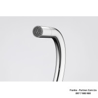 Кухонний змішувач Franke Maris Slim J | витяжний вилив | ламінарний потік води | хром | 115.0728.388