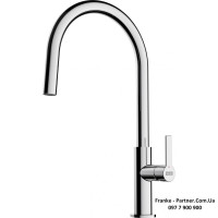 Смеситель кухонный Franke Maris Slim J | вытяжное излияние | ламинарный поток воды хром | 115.0728.388