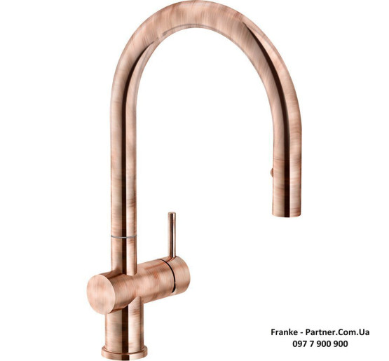 Смеситель кухонный Franke Active Neo Super Metallic | вытяжное излияние | функция душа никель | 115.0554.090