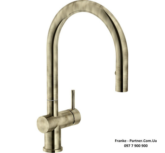 Смеситель кухонный Franke Active Neo Super Metallic | вытяжное излияние | функция душа никель | 115.0554.090