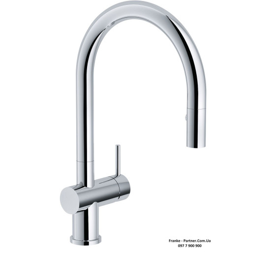 Смеситель кухонный Franke Active Neo Super Metallic | вытяжное излияние | функция душа никель | 115.0554.090