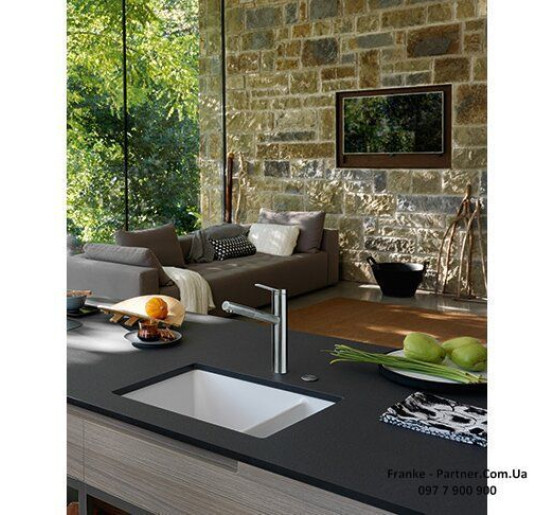 Смеситель кухонный Franke Tango Neo | поворотное излияние | ламинарный поток | нержавеющая сталь | 115.0596.387