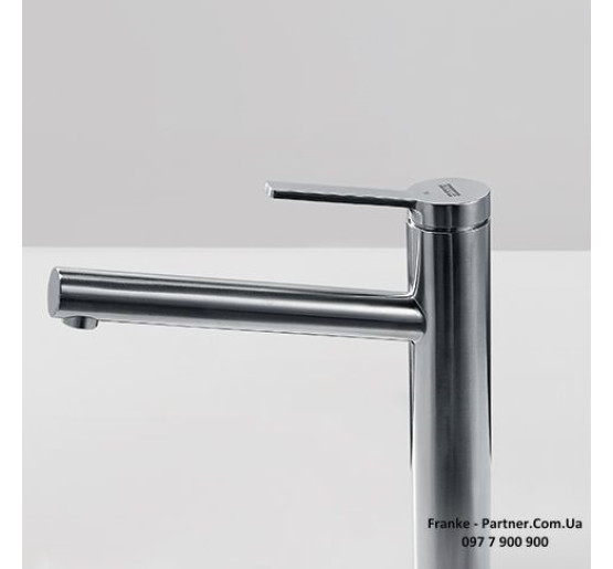 Смеситель кухонный Franke Tango Neo | поворотное излияние | ламинарный поток | нержавеющая сталь | 115.0596.387