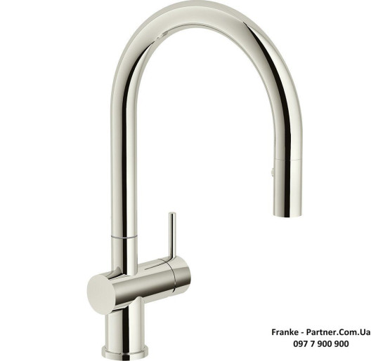 Смеситель кухонный Franke Active Neo Super Metallic | вытяжное излияние | функция душа никель | 115.0554.090