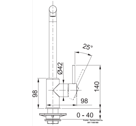 Кухонний змішувач Franke Sirius Pull Out | висувний вилив | білий | 115.0668.382