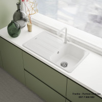 Кухонний змішувач Franke Lina L Shape Pull Out | витяжний вилив | білий | 115.0728.485