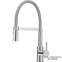 Кухонний змішувач Franke Lina | гнучкий вилив | функція душу | сірий шланг | хром | 115.0626.087