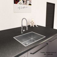 Кухонний змішувач Franke Lina | гнучкий вилив | функція душу | сірий шланг | хром | 115.0626.087