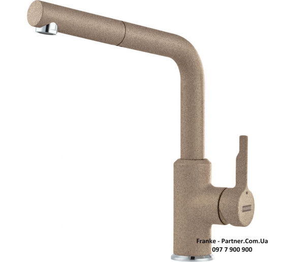 Смеситель кухонный Franke Urban Pull Out | вытяжное излияние | миндаль | 115.0595.093