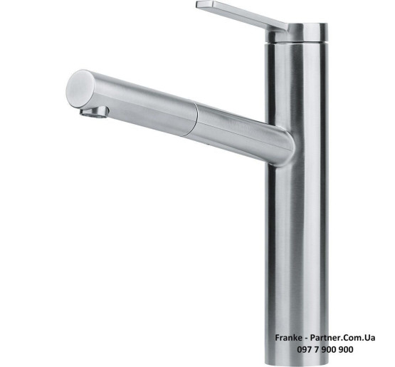 Смеситель кухонный Franke Tango Neo | вытяжное излияние | ламинарный поток | нержавеющая сталь | 115.0596.388