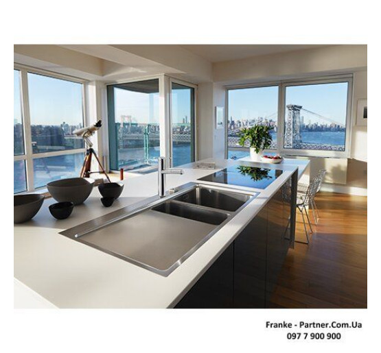 Смеситель кухонный Franke Tango Neo | вытяжное излияние | ламинарный поток | нержавеющая сталь | 115.0596.388