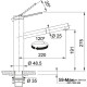 Смеситель кухонный Franke Tango Neo | вытяжное излияние | ламинарный поток | нержавеющая сталь | 115.0596.388