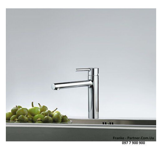 Кухонний змішувач Franke Centro | ламінарний потік води | онікс | нержавіюча сталь | архів | 115.0621.596