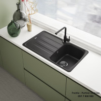 Кухонний змішувач Franke Lina L Shape Pull Out | витяжний вилив | онікс | 115.0728.484