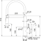 Смеситель кухонный Franke Lina | гибкий излив | функция душа белый шланг хром | 115.0626.088