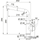 Смеситель кухонный Franke Urban Pull Out | вытяжное излияние | оникс | 115.0595.091