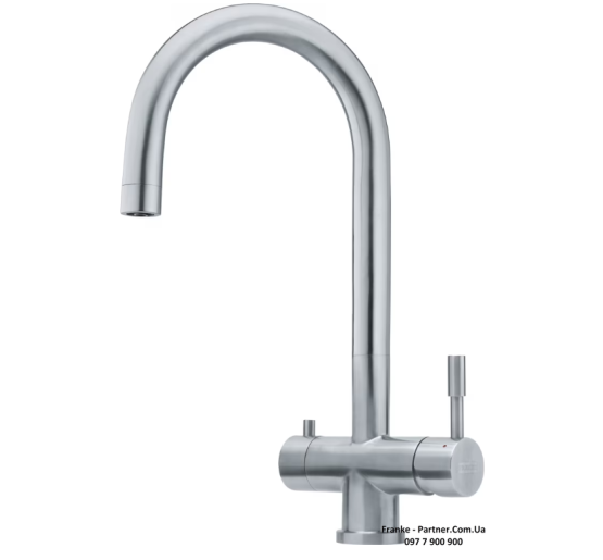 Кухонний змішувач Franke Eos Clear Water | підключення фільтра води | нержавіюча сталь | 120.0179.979