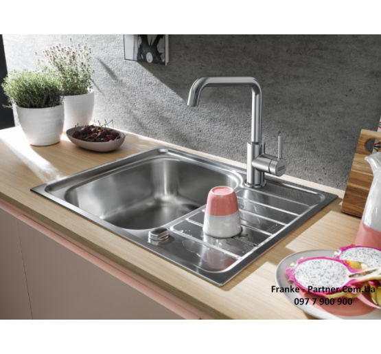 Смеситель кухонный Franke Lina U | черный матовый | 115.0728.474