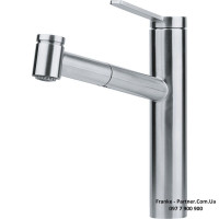 Кухонний змішувач Franke Tango Neo Pull Out Spray | витяжний вилив | функція душу | ламінарний потік | нержавіюча сталь | 115.0596.389