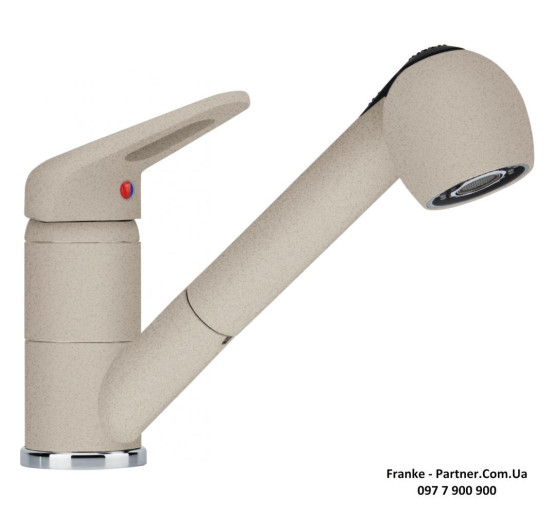 Кухонний змішувач Franke Novara-Plus Pull Out | витяжний вилив | функція душу | сахара | 115.0470.663