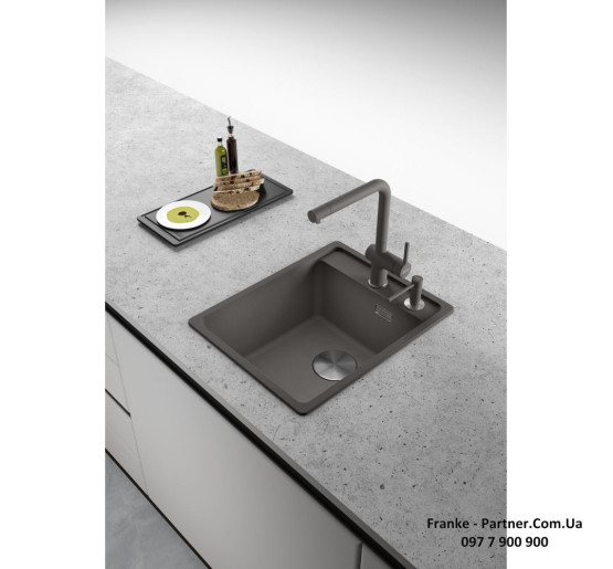 Смеситель кухонный Franke Active L | ламинарный поток воды серый сланец | 115.0721.463