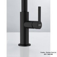 Кухонний змішувач Franke Maris Slim J | ламінарний потік | чорний матовий | 115.0728.386