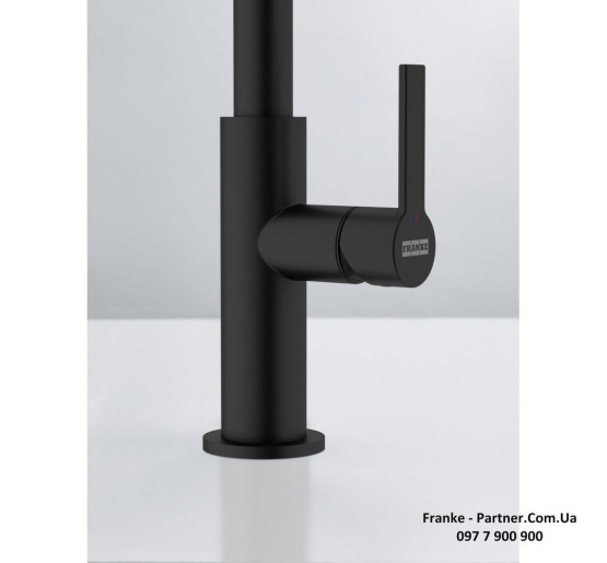 Кухонний змішувач Franke Maris Slim J | ламінарний потік | чорний матовий | 115.0728.386