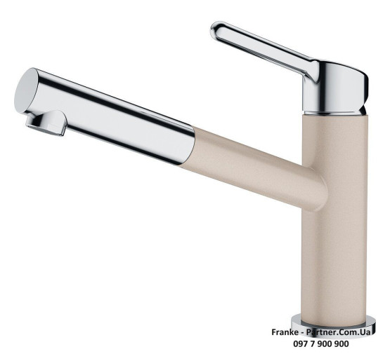 Смеситель кухонный Franke Orbit Pull Out | вытяжное излияние | ламинарный поток воды сахара | 115.0623.059