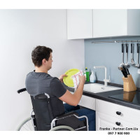 Кухонний змішувач Franke Active L Pull Out | витяжний вилив | функція душу | ламінарний потік води | білий матовий | 115.0653.383