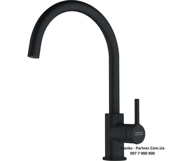 Кухонний змішувач Franke Lina | чорний матовий | 115.0626.019