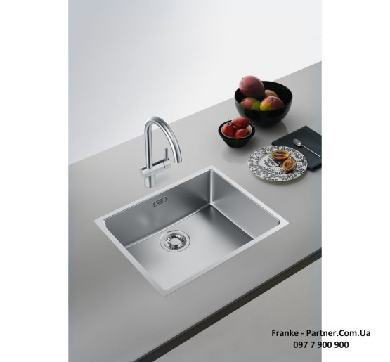 Смеситель кухонный Franke Atlas Neo J | Леда Нео | ламинарный поток | нержавеющая сталь | 115.0590.046