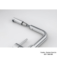 Кухонний змішувач Franke Smart Glenda | витяжний вилив | ламінарний потік | нержавіюча сталь | 115.0706.986