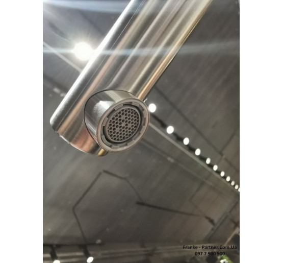 Кухонний змішувач Franke Smart Glenda | витяжний вилив | ламінарний потік | нержавіюча сталь | 115.0706.986