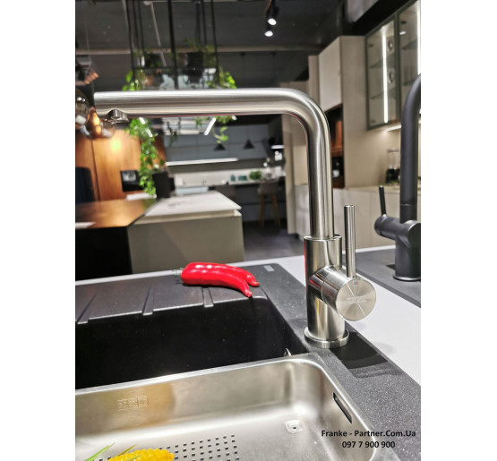 Кухонний змішувач Franke Smart Glenda | ламінарний потік | нержавіюча сталь | 115.0706.985