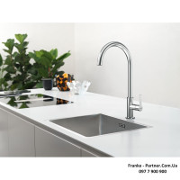 Кухонний змішувач Franke Maris Slim J | ламінарний потік води | хром | 115.0728.384