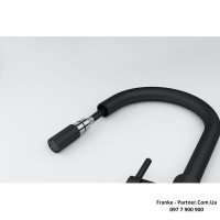 Смеситель кухонный Franke Lina | вытяжное излияние | оникс | 115.0626.055