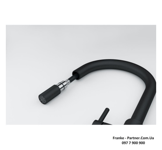 Смеситель кухонный Franke Lina | вытяжное излияние | оникс | 115.0626.055