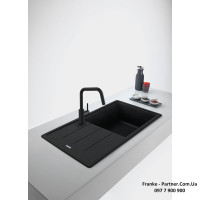 Кухонний змішувач Franke Lina U Pull Down | витяжний вилив | чорний матовий | 115.0728.477